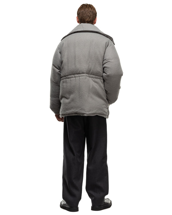 Haven Brushed Alpaca Wool Down Blouson Light Gray