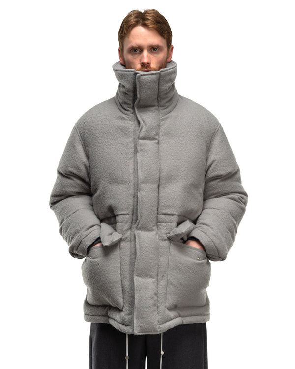 Haven Brushed Alpaca Wool Down Blouson Light Gray