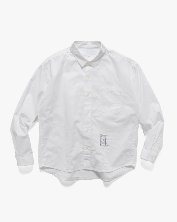 haven BW. Plain Shirt LS White