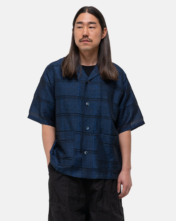 Haven Cabana Shirt - Plaid Jacquard Blue