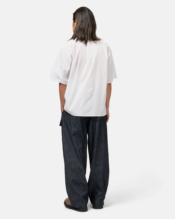 Haven Chambray Open-Collar Shirt White