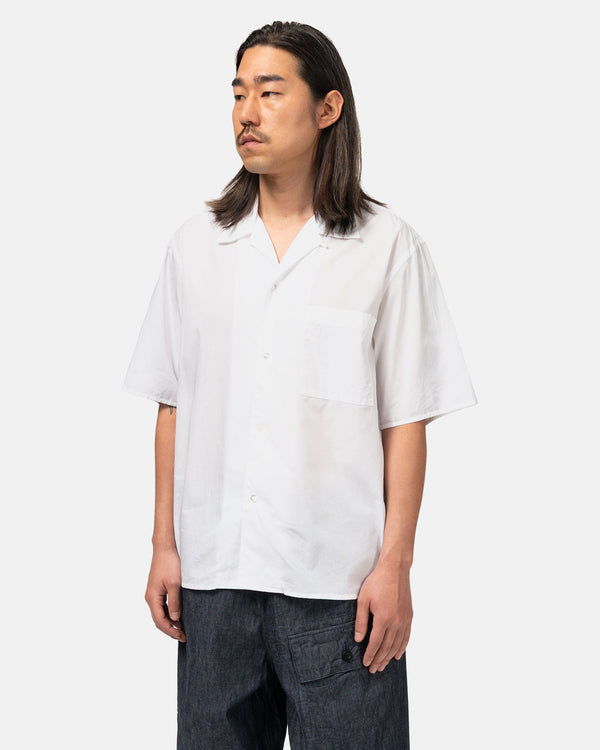 Haven Chambray Open-Collar Shirt White