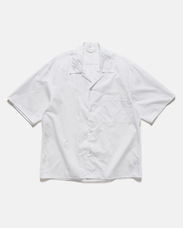 haven Chambray Open-Collar Shirt White
