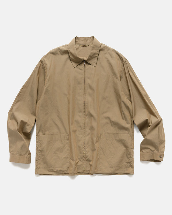 haven Chambray Zip Shirt Olive Beige