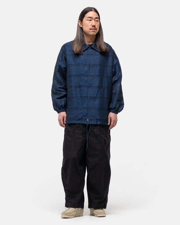 Haven Coach Jacket - Plaid Jacquard Blue