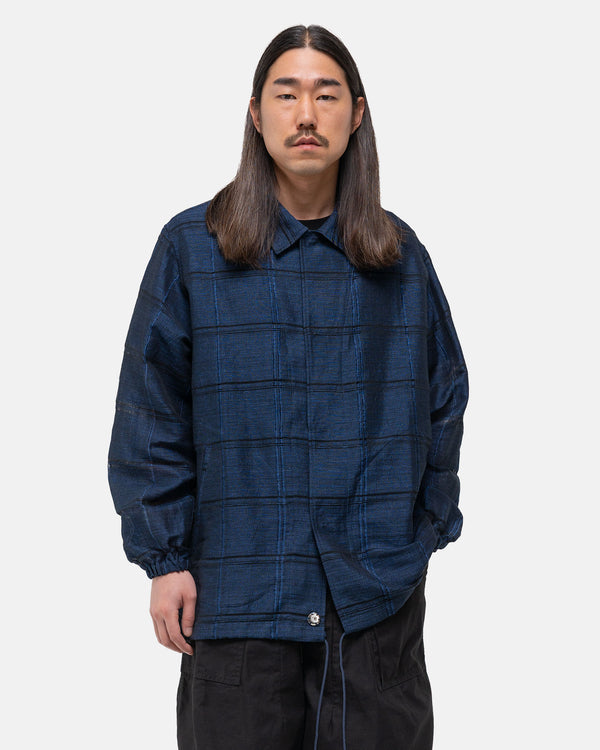 Haven Coach Jacket - Plaid Jacquard Blue