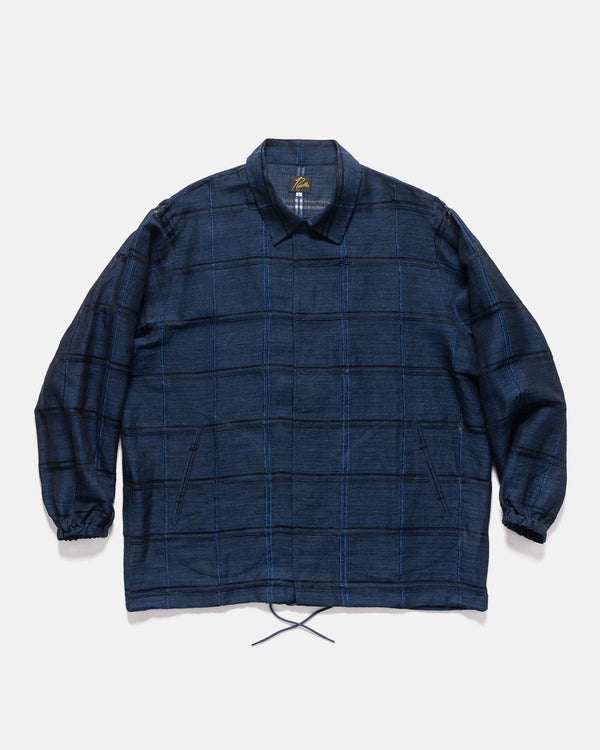 haven Coach Jacket - Plaid Jacquard Blue