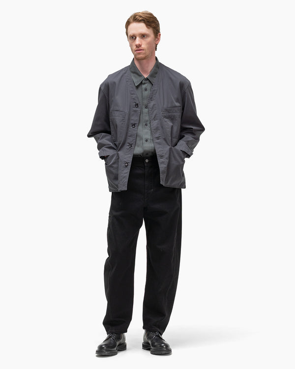 Haven Collarless Overshirt Black