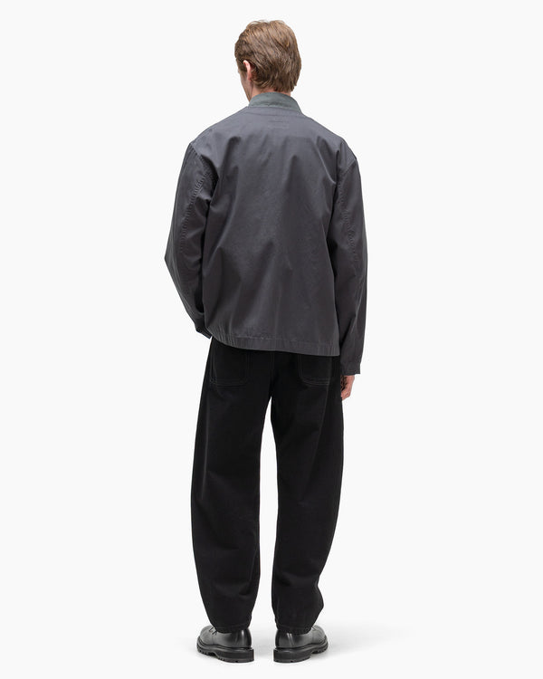 Haven Collarless Overshirt Black