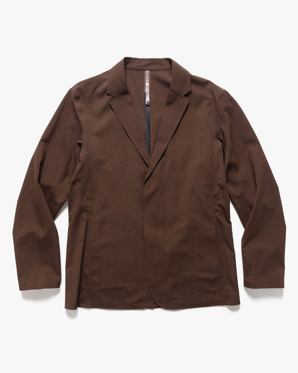 haven Convex Wool Blazer Ganache Heather