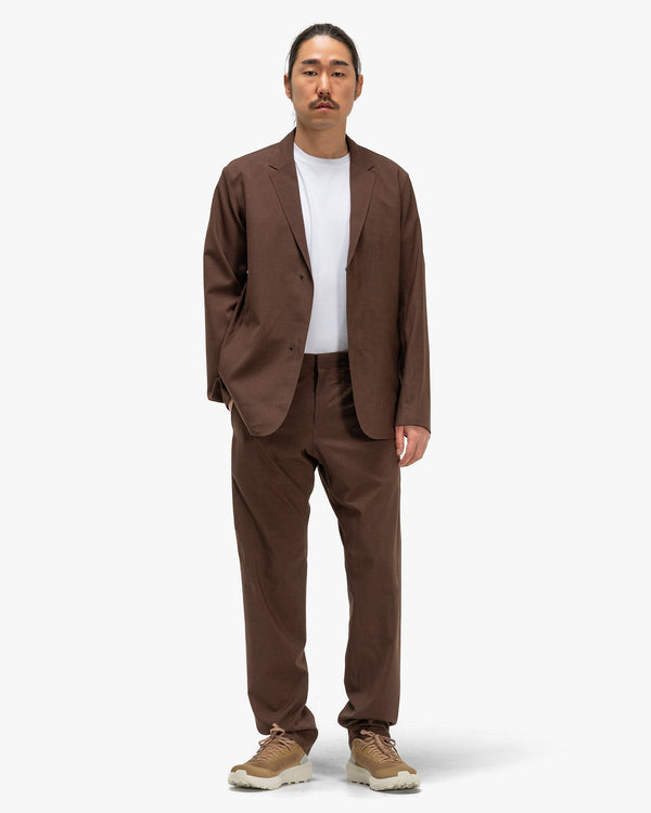 Haven Convex Wool Pant Ganache Heather