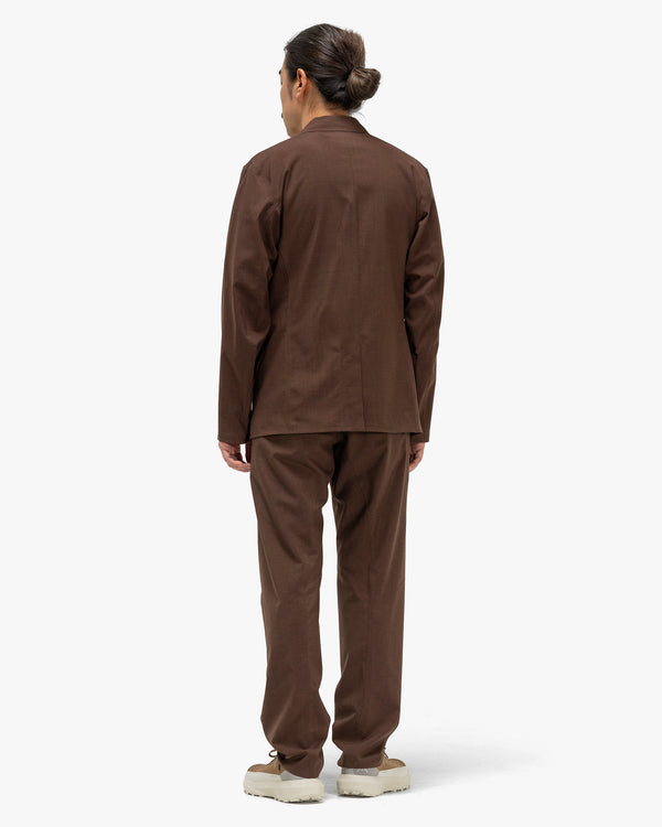 Haven Convex Wool Pant Ganache Heather