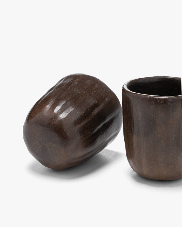 Haven Cortado Cup (Pair) Clay & Beeswax Brown