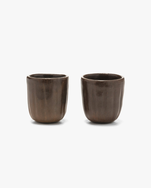 Haven Cortado Cup (Pair) Clay & Beeswax Brown