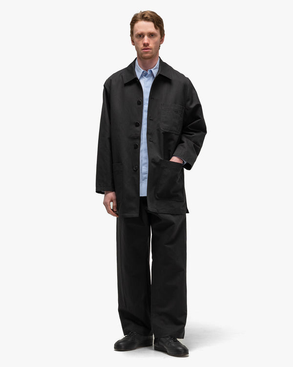 Haven Cotton Linen Twill Coat Black