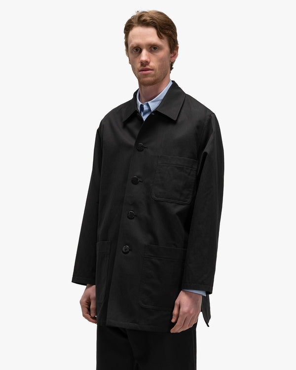 Haven Cotton Linen Twill Coat Black