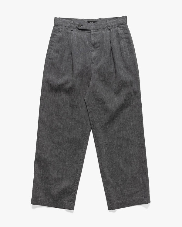 haven Cotton Linen Twill Pant Black