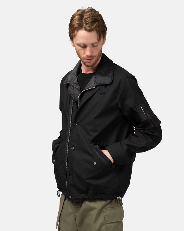 Haven Cotton Nylon Oxford Blouson Black