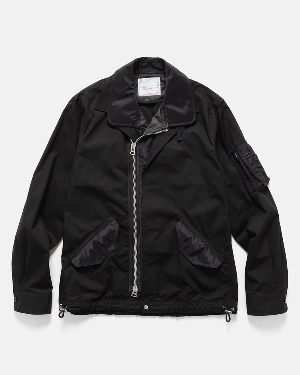 haven Cotton Nylon Oxford Blouson Black