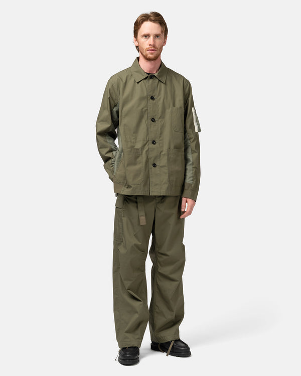 Haven Cotton Nylon Oxford Jacket Khaki