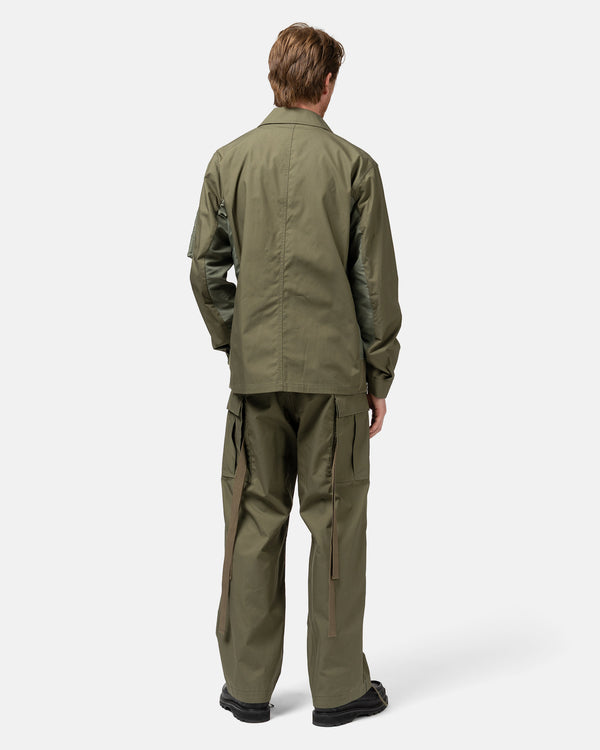 Haven Cotton Nylon Oxford Jacket Khaki