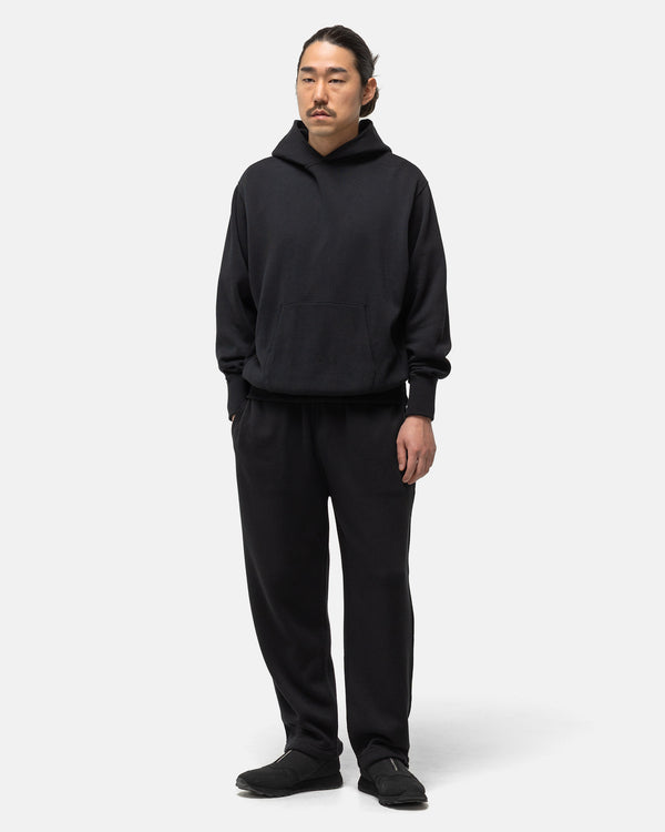 Haven Cotton/Silk Hooded Pullover Black