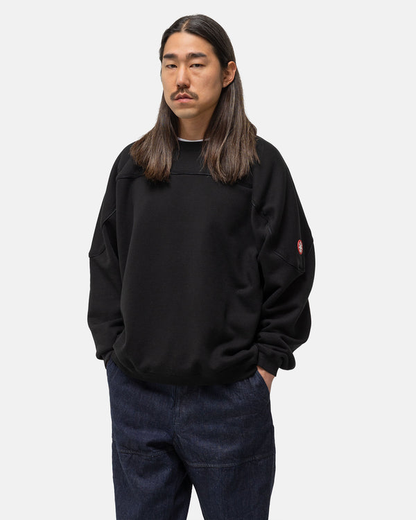 Haven Cotton Track Crew Neck Black