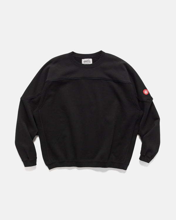 haven Cotton Track Crew Neck Black