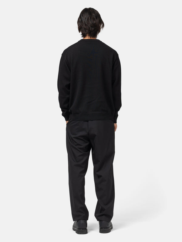 Haven Crewneck Sweater Wool Washi Black