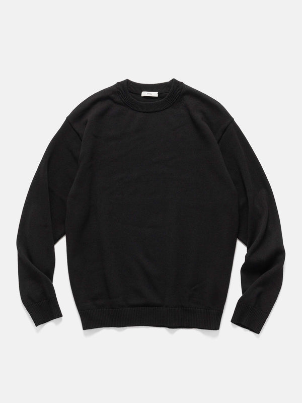 haven Crewneck Sweater Wool Washi Black