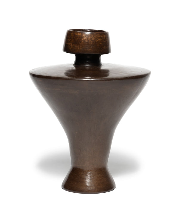 Haven Decorative Piece Clay & Beeswax Brown