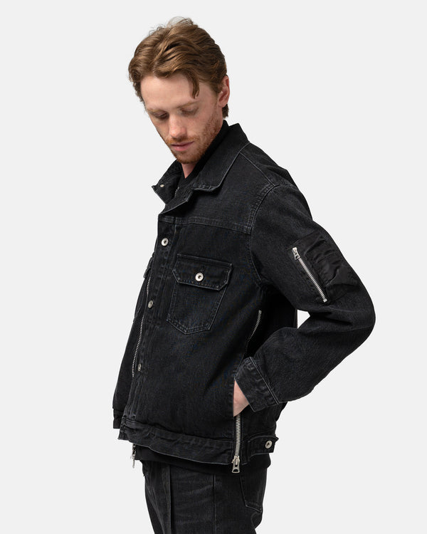 Haven Denim X Nylon Twill Jacket Black