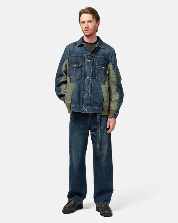 Haven Denim X Nylon Twill Jacket Blue