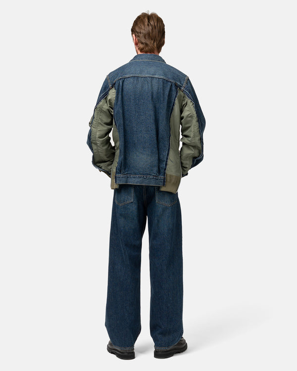 Haven Denim X Nylon Twill Jacket Blue