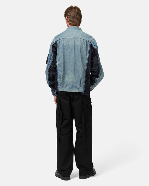 Haven Denim X Nylon Twill Jacket Light Blue