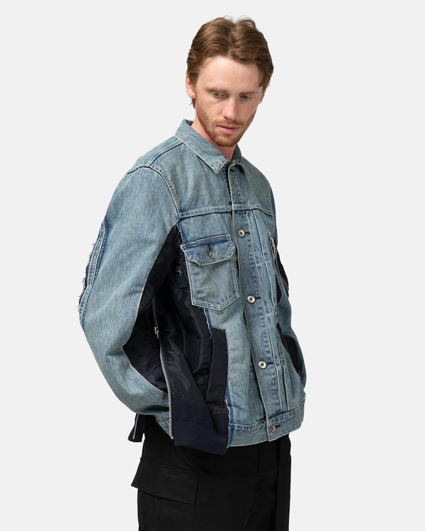 Haven Denim X Nylon Twill Jacket Light Blue
