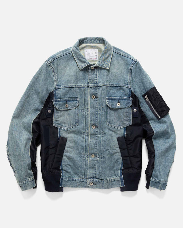 haven Denim x Nylon Twill Jacket Light Blue