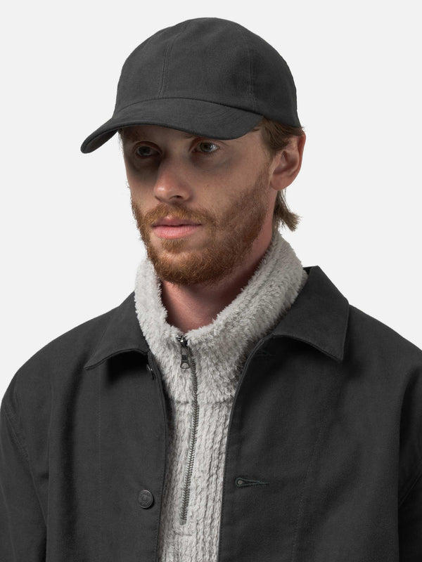 Haven Field Cap - Organic Cotton Moleskin Charcoal