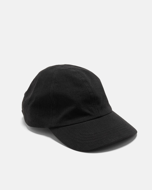 haven Field Cap - Vintage Linen Poplin Black