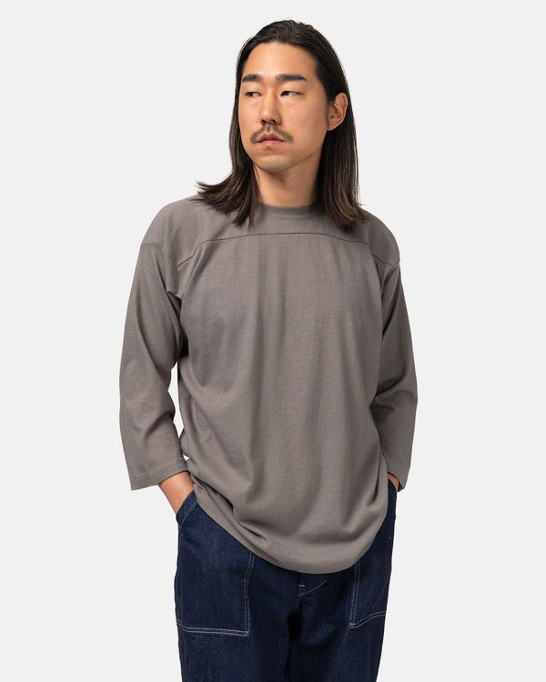 Haven Football 3/4 Sleeve T-Shirt Grey