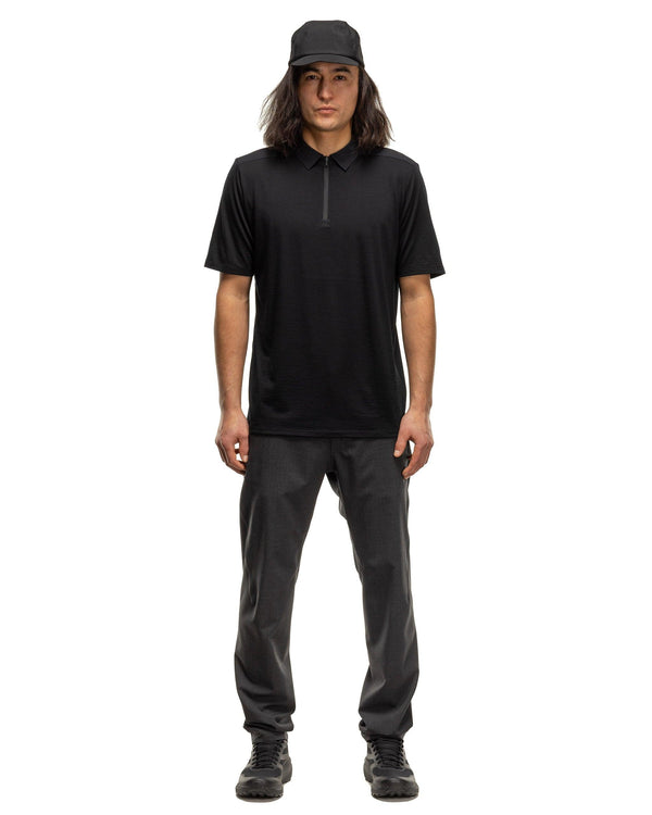 Haven Frame SS Polo Shirt Black