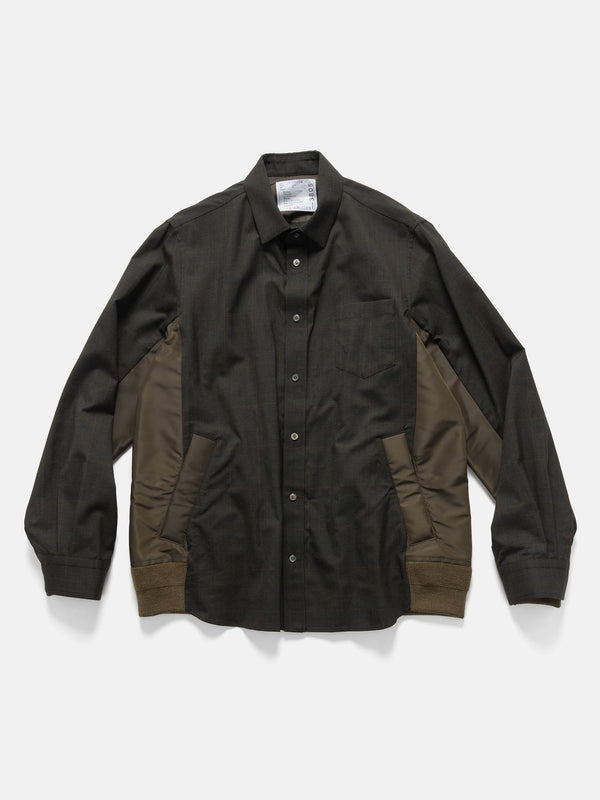 haven Glen Check Shirt Khaki