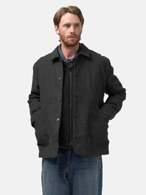 Haven Graft Coat - Organic Cotton Moleskin Charcoal