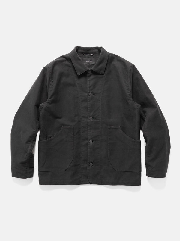 haven Graft Coat - Organic Cotton Moleskin Charcoal