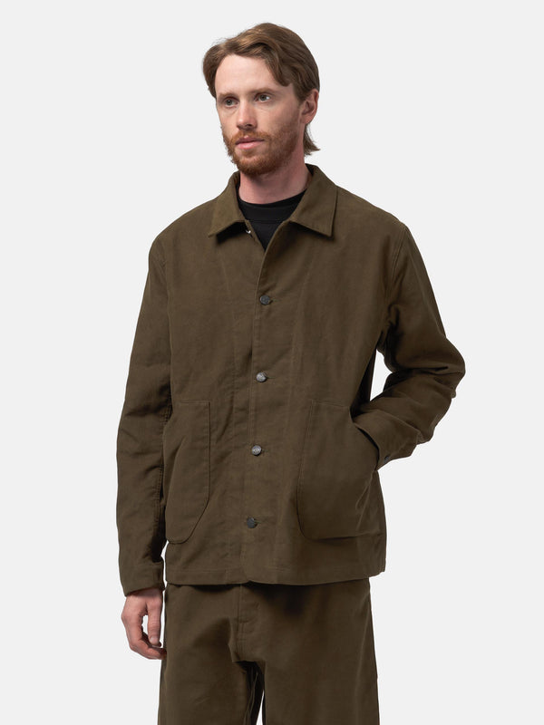 Haven Graft Coat - Organic Cotton Moleskin Earth