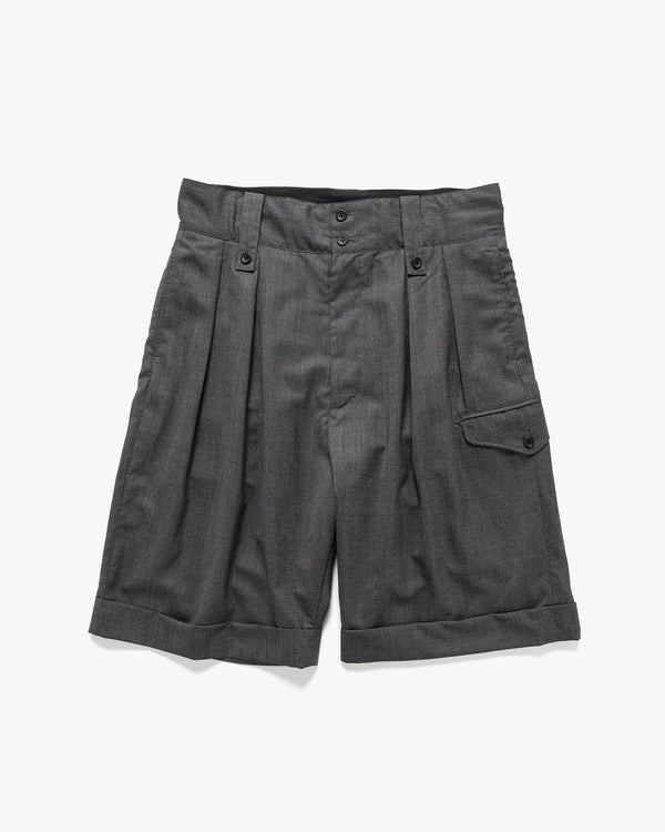 haven Gurkha Short Tropical Wool Charcoal