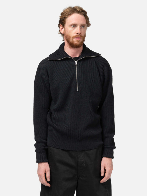 Haven Half Zip Sweater Black