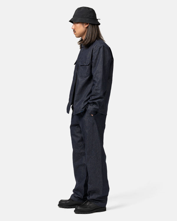 Haven Helix Pant - Cotton Linen Denim Indigo