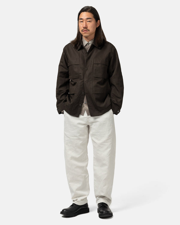 Haven Helix Pant - Cotton Linen Denim Ivory