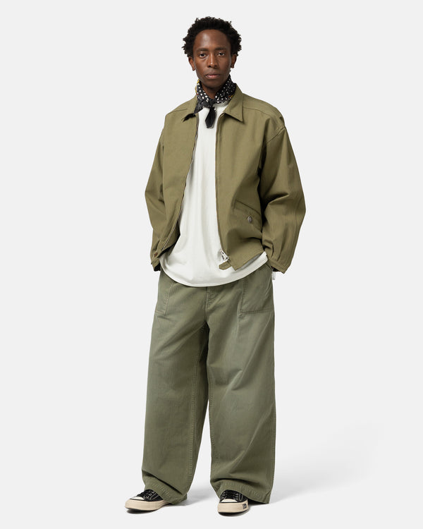 Haven Herringbone FATIGUE Baggy Pants Khaki